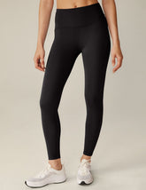 black 4-inch waistband midi leggings.