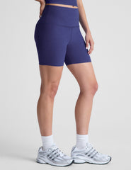 blue biker shorts