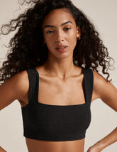 black sport bra top