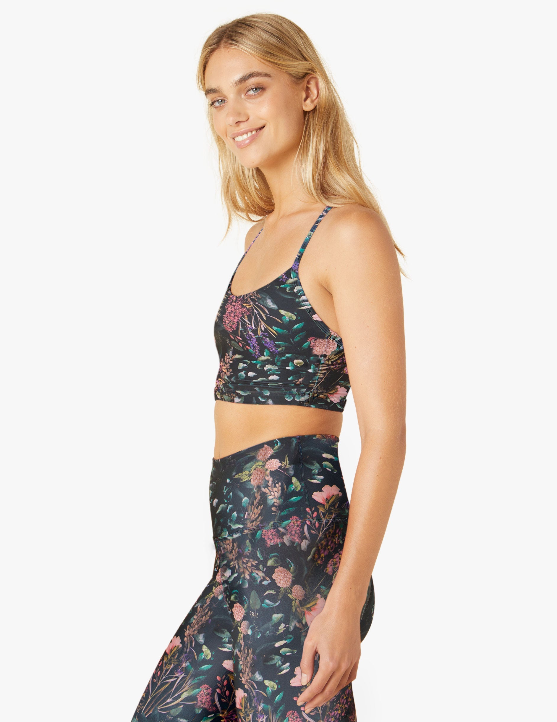 Forest Floral Endurance Light T-Back Luxe Bra