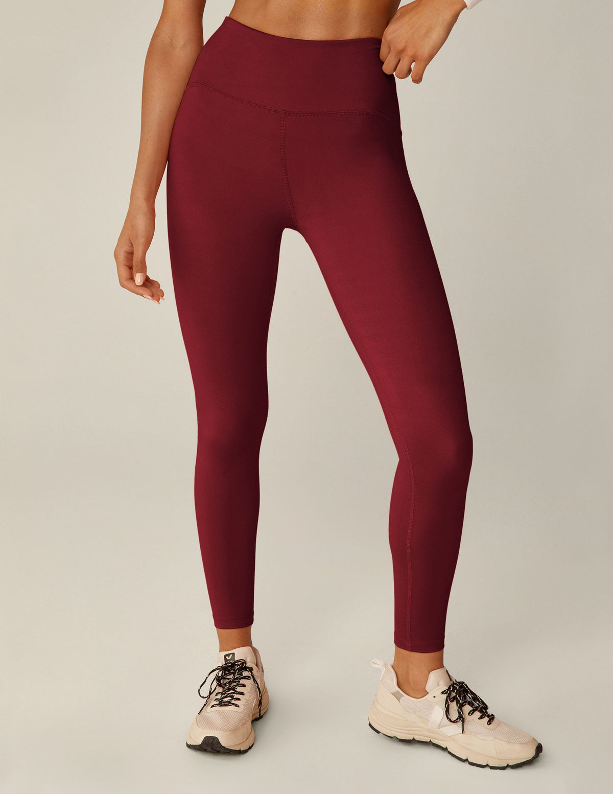 red powerbeyond midi leggings.