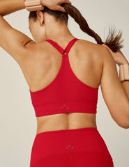 red racerback powerbeyond bra top.