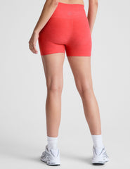 pink high-waisted 3" inseam biker shorts. 